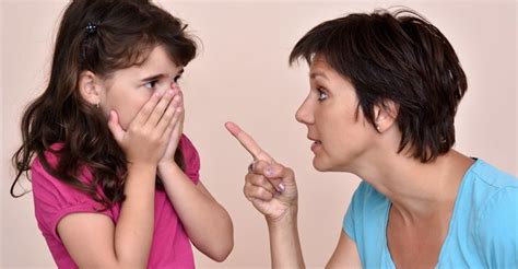 woman screaming at child